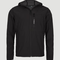 Sleet Hooded Shoftshell Jacket | Black Out