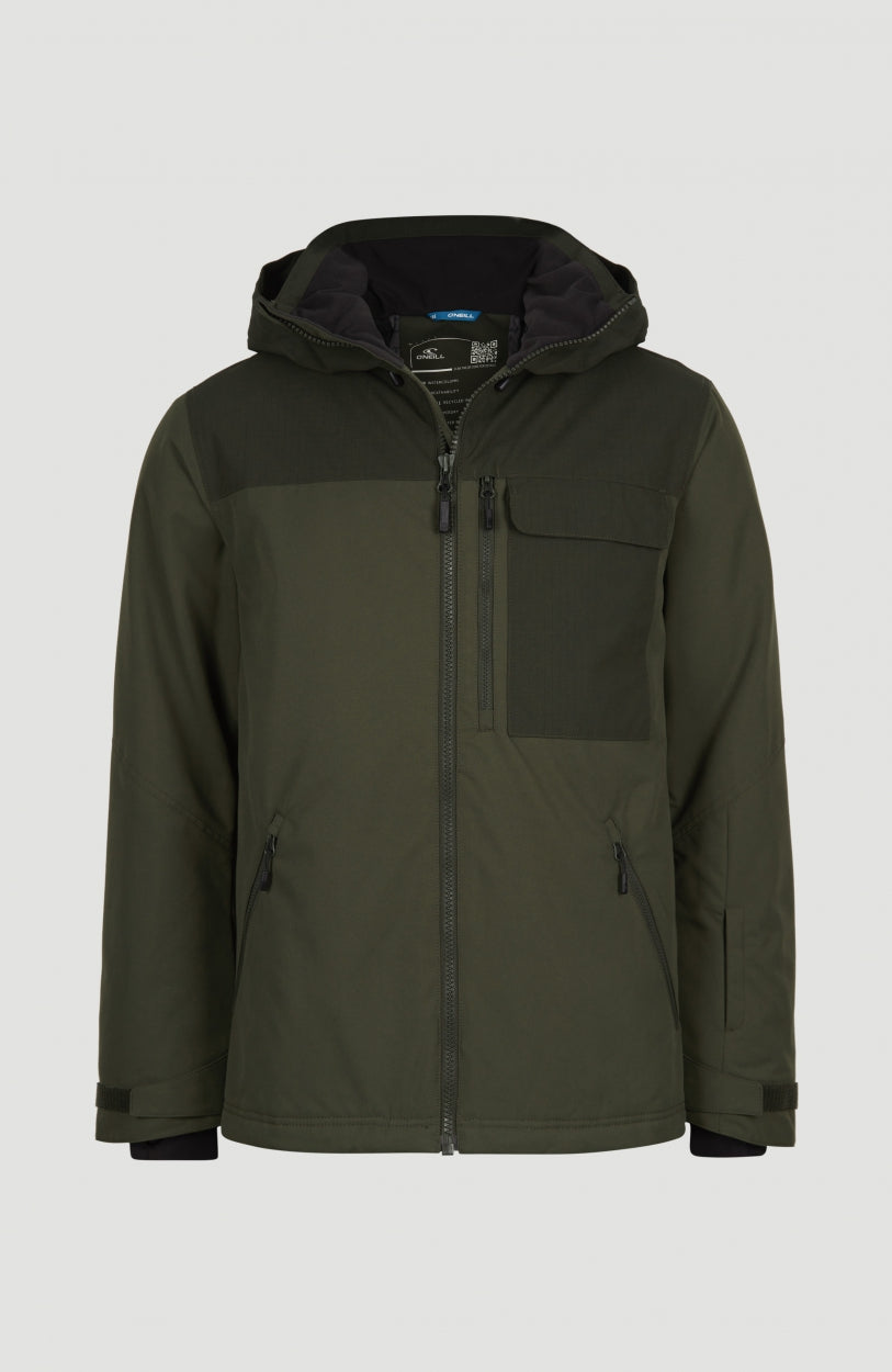 Utility Hybrid Snow Jacket | Forest Night