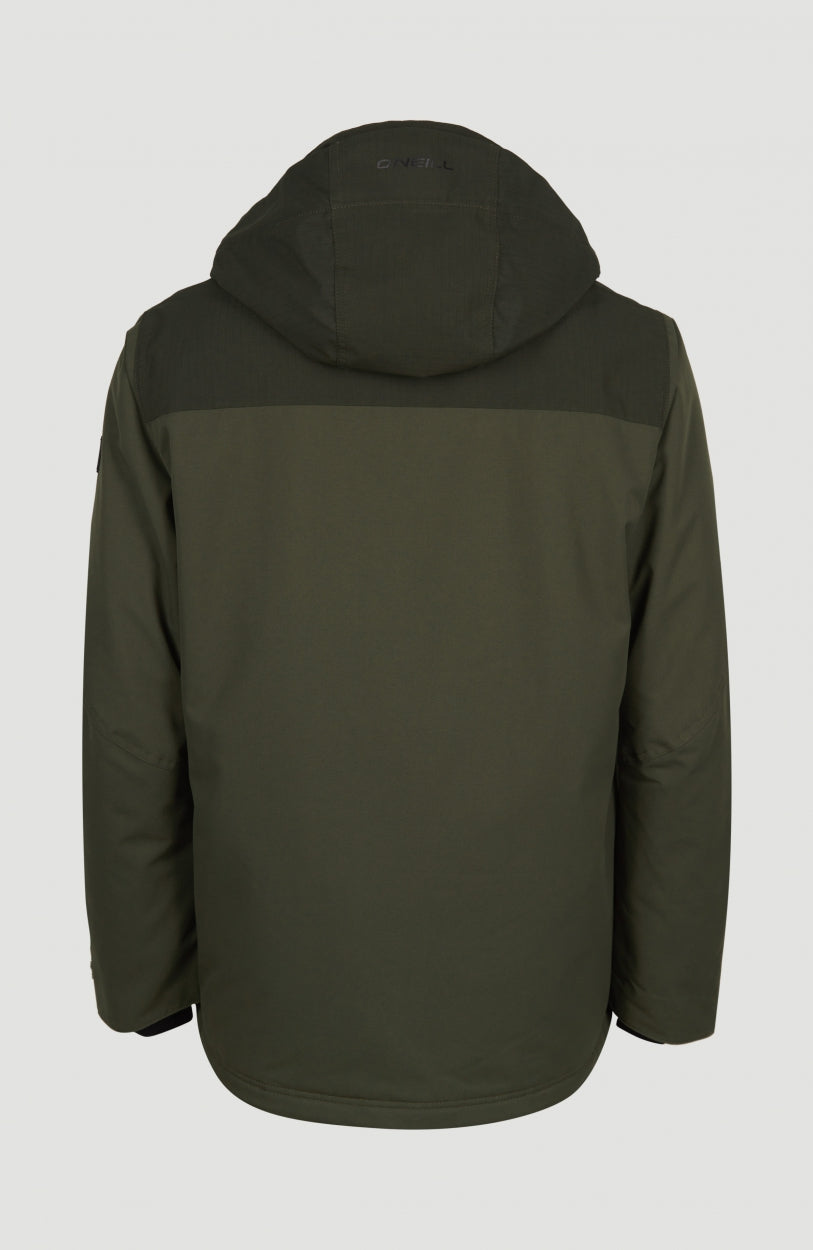 Utility Hybrid Snow Jacket | Forest Night