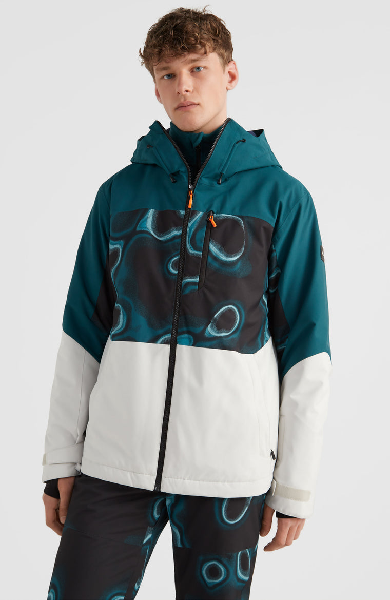 Carbon Snow Jacket | Deep Teal Colour Block