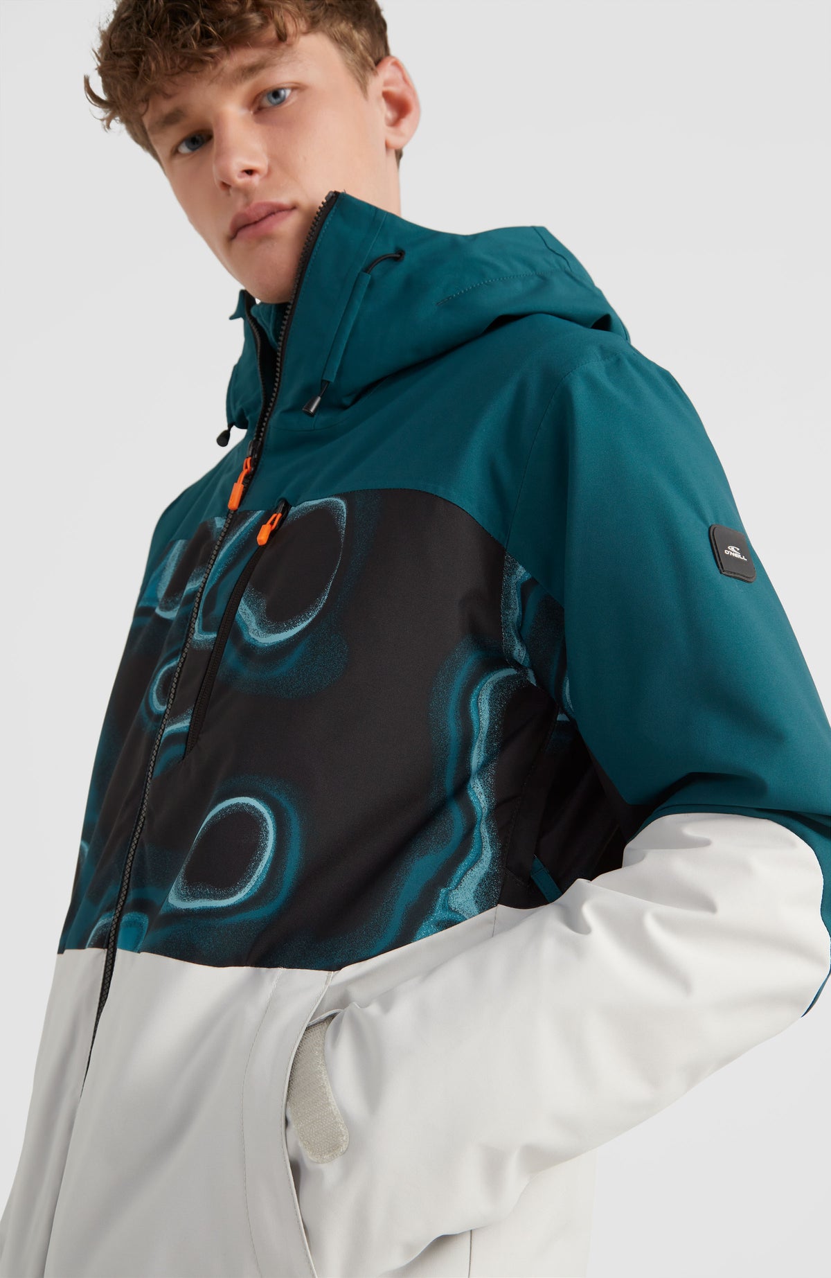 Carbon Snow Jacket | Deep Teal Colour Block