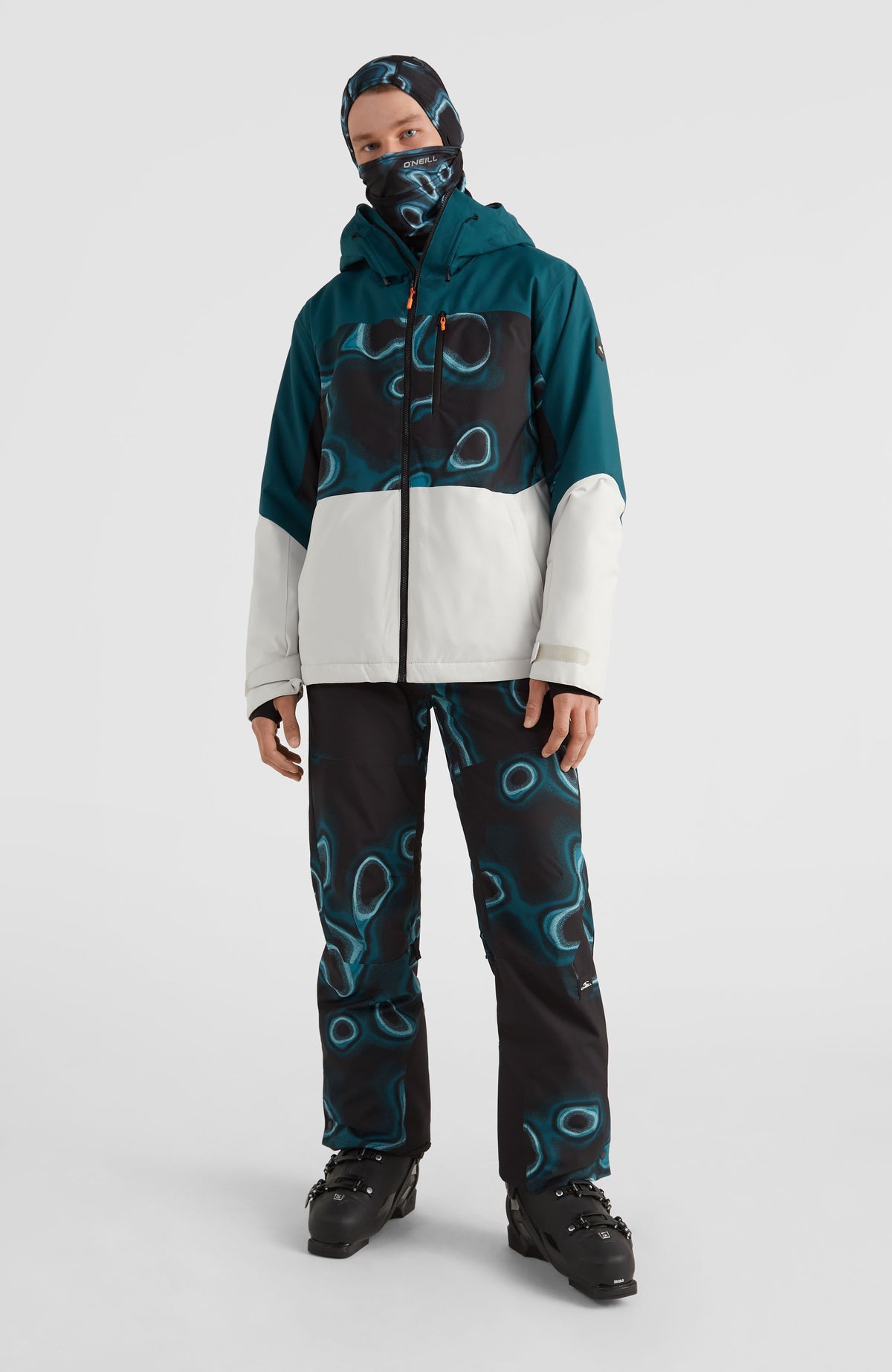 Carbon Snow Jacket | Deep Teal Colour Block