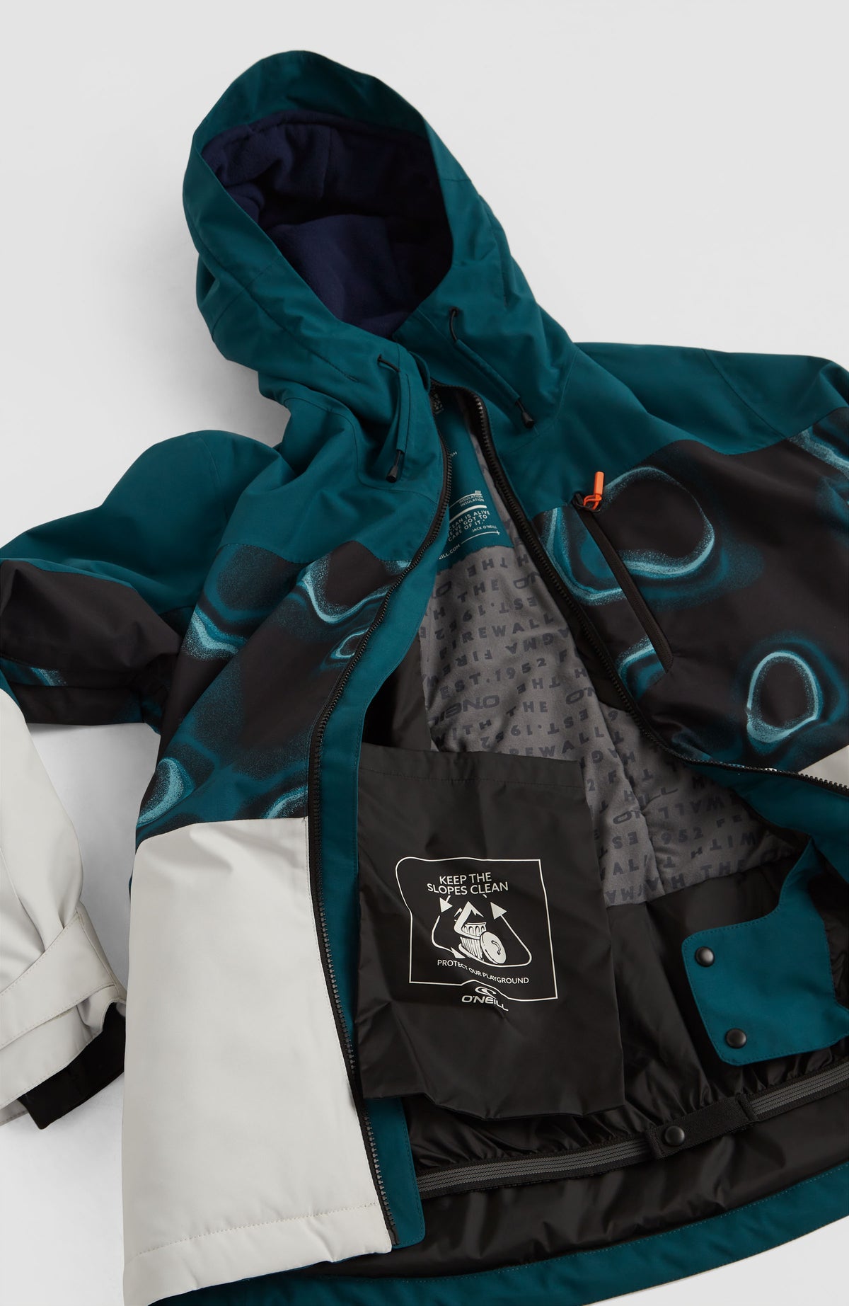 Carbon Snow Jacket | Deep Teal Colour Block