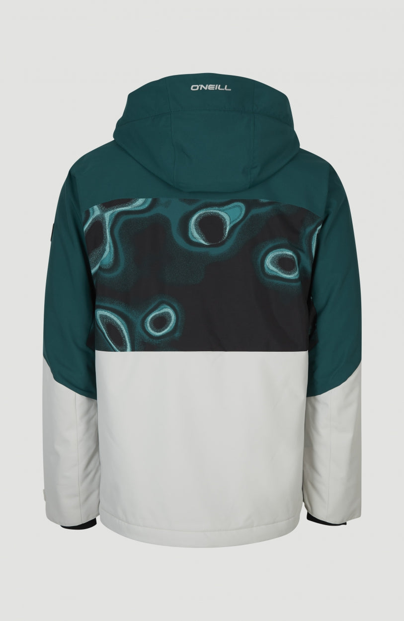Carbon Snow Jacket | Deep Teal Colour Block