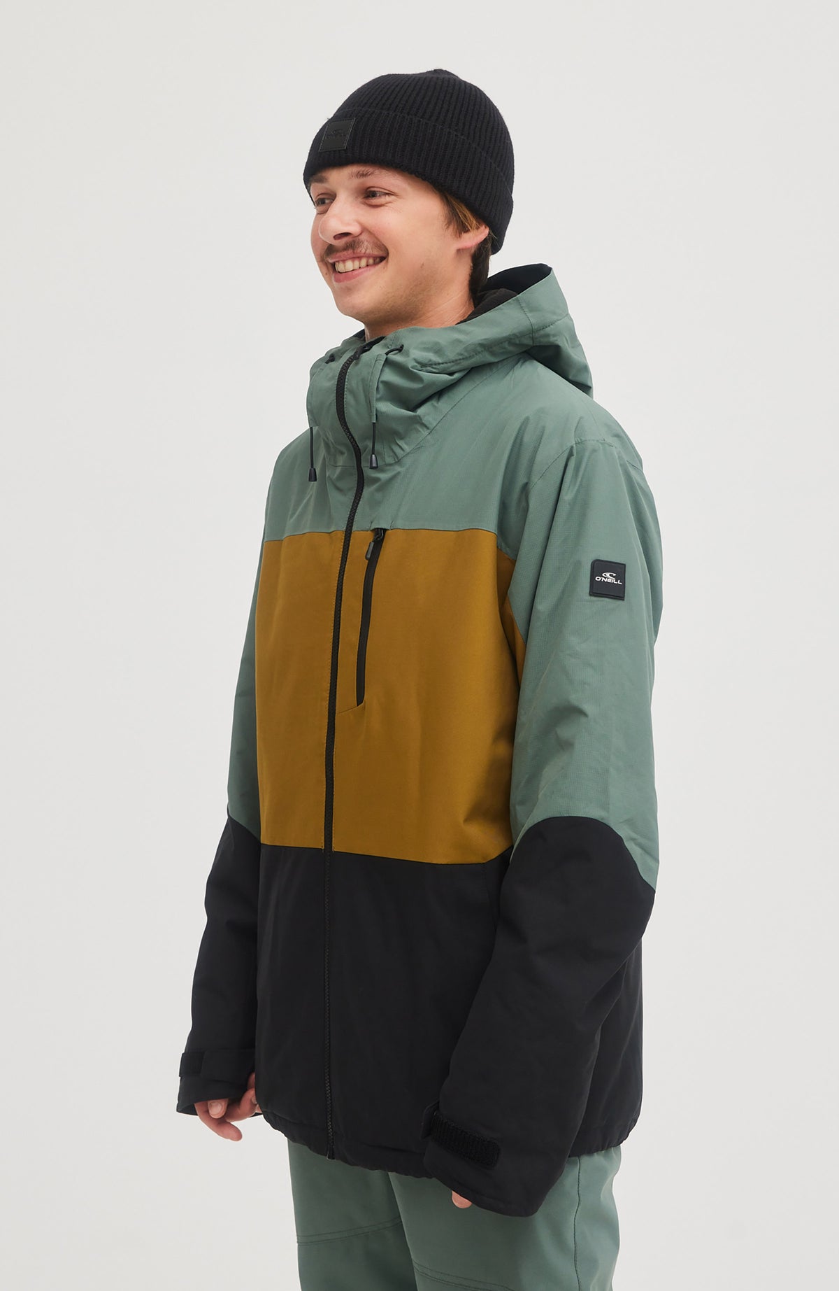 Carbon Snow Jacket | Balsam Green Colour Block