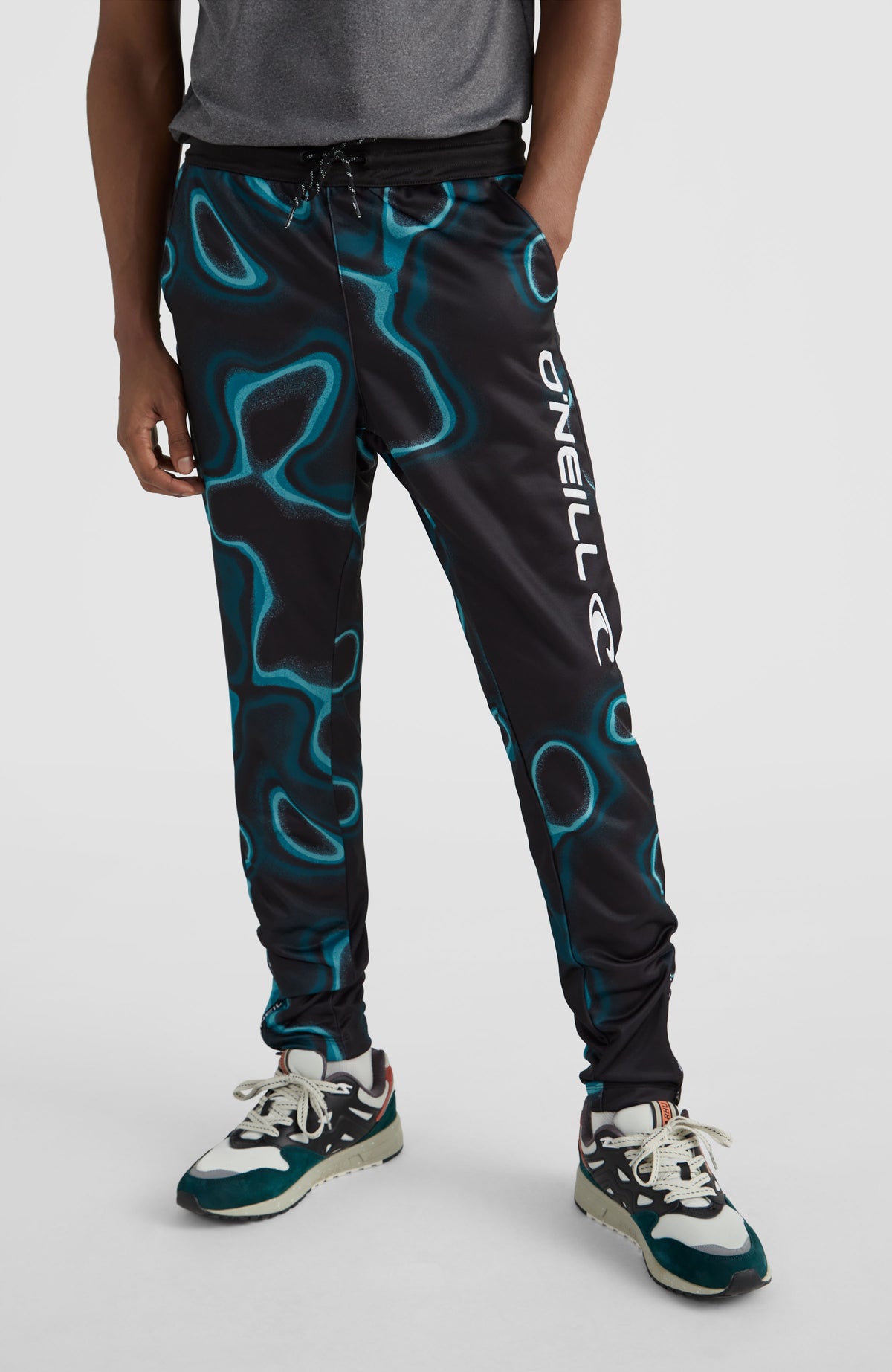 All Over Print Rutile Sweatpants | Blue Heat Map