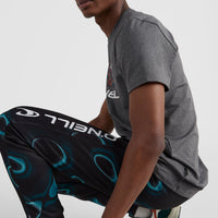 All Over Print Rutile Sweatpants | Blue Heat Map