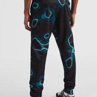 All Over Print Rutile Sweatpants | Blue Heat Map