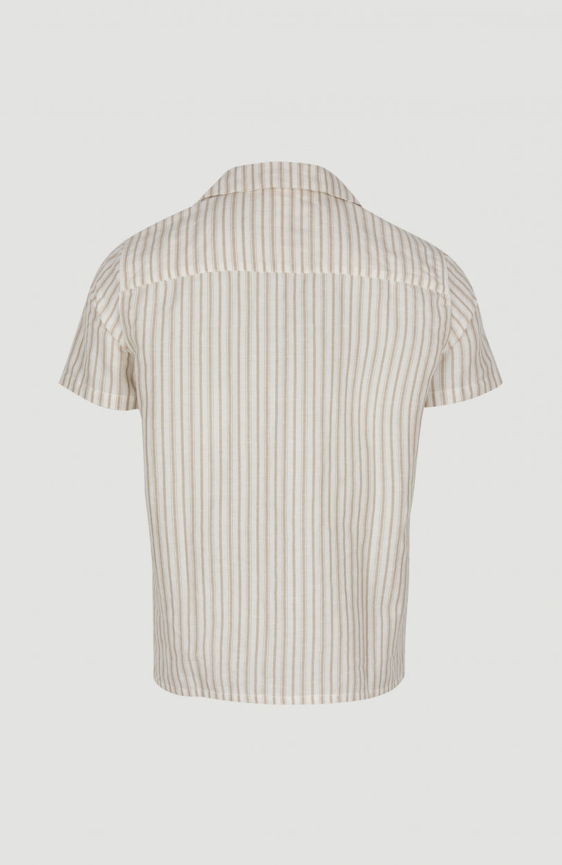 Beach Shirt | White Multi Stripe