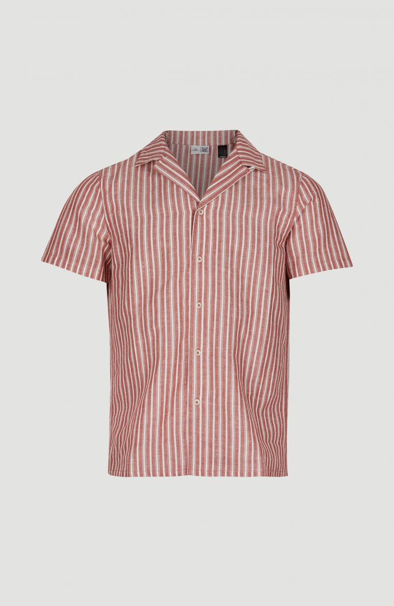 Beach Shirt | Red Multi Stripe