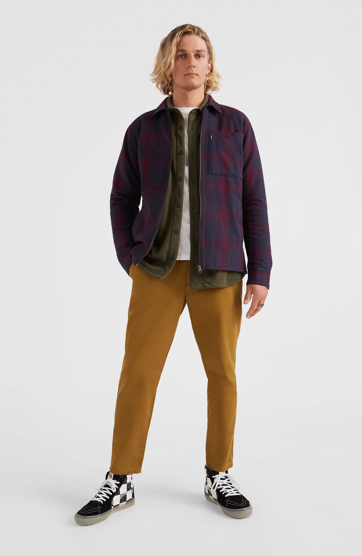 Checked Shacket | Red Shadow Check