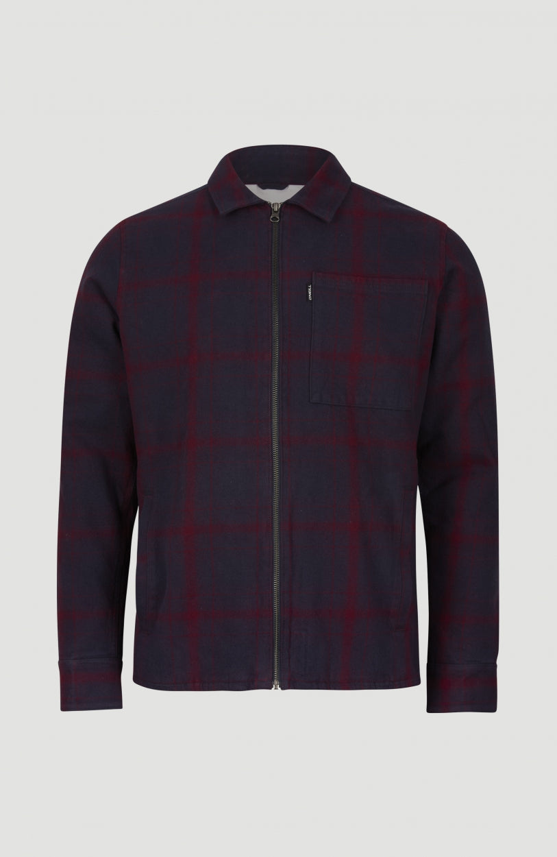 Checked Shacket | Red Shadow Check