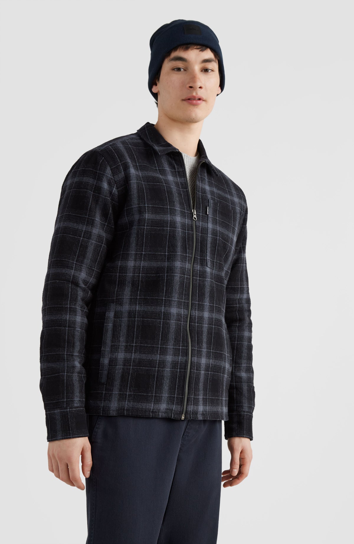 Checked Shacket | Blue Shadow Check