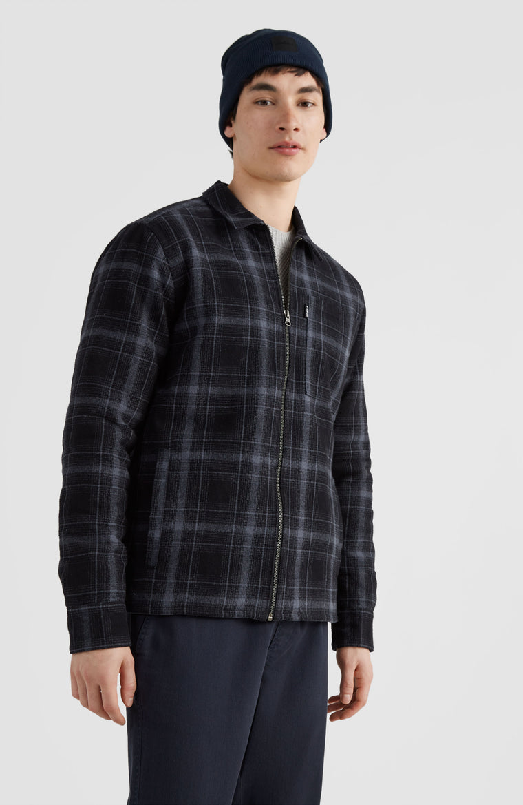 Checked Shacket | Blue Shadow Check