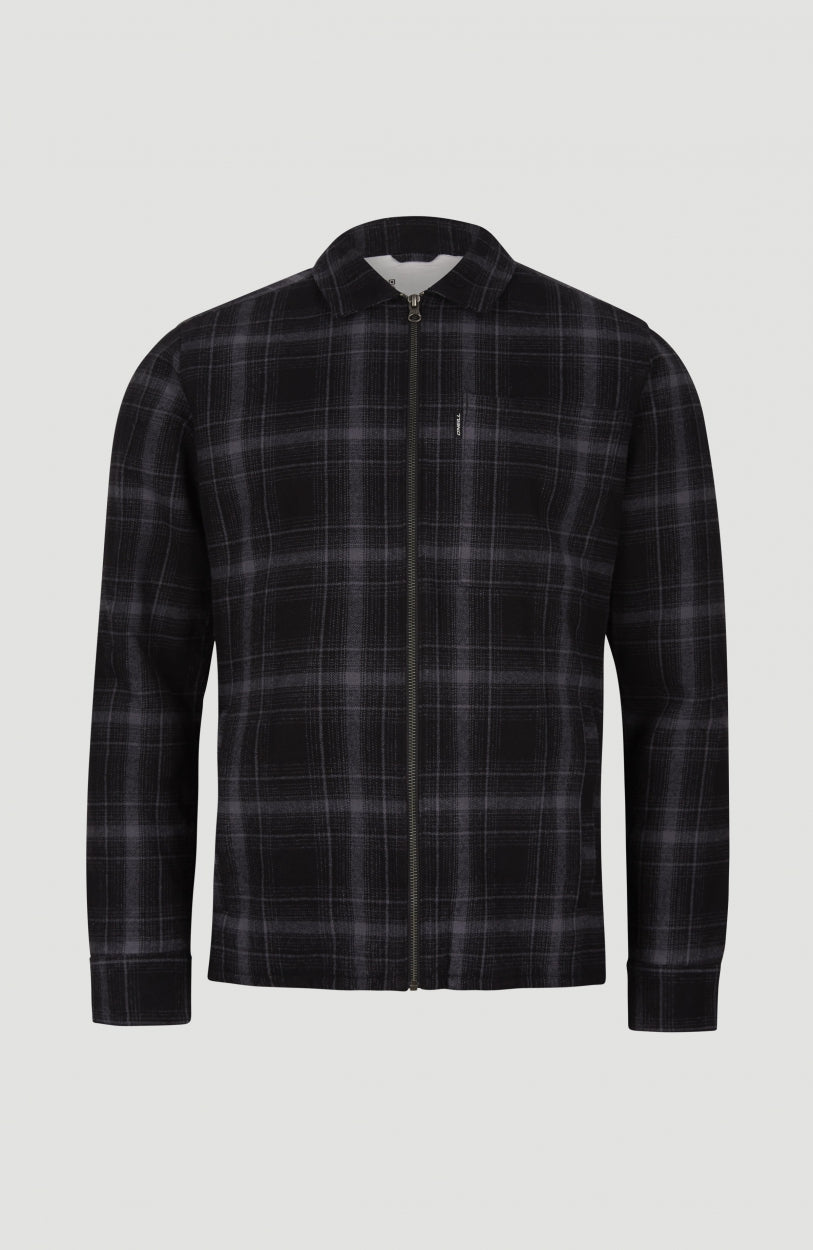 Checked Shacket | Blue Shadow Check