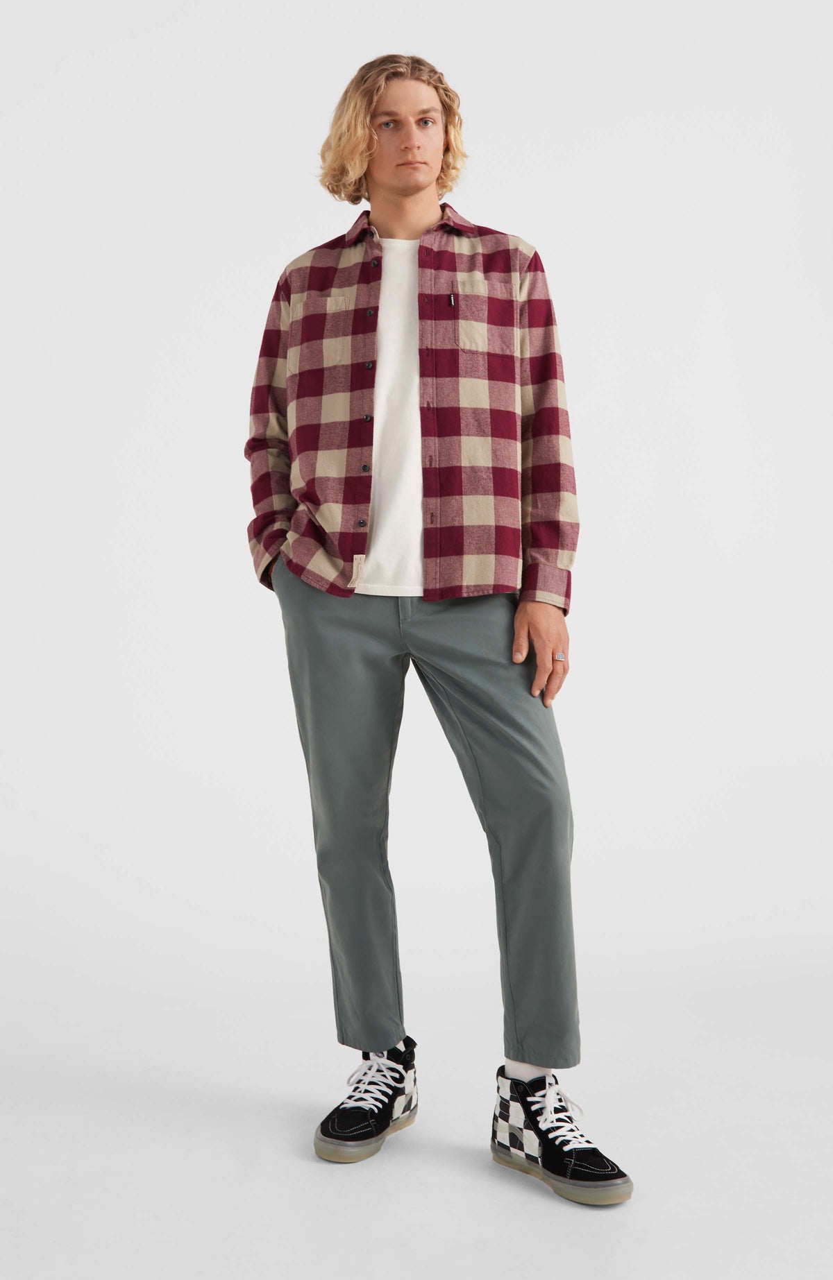 Checked Flannel Shirt | Red Small Buffalo Check