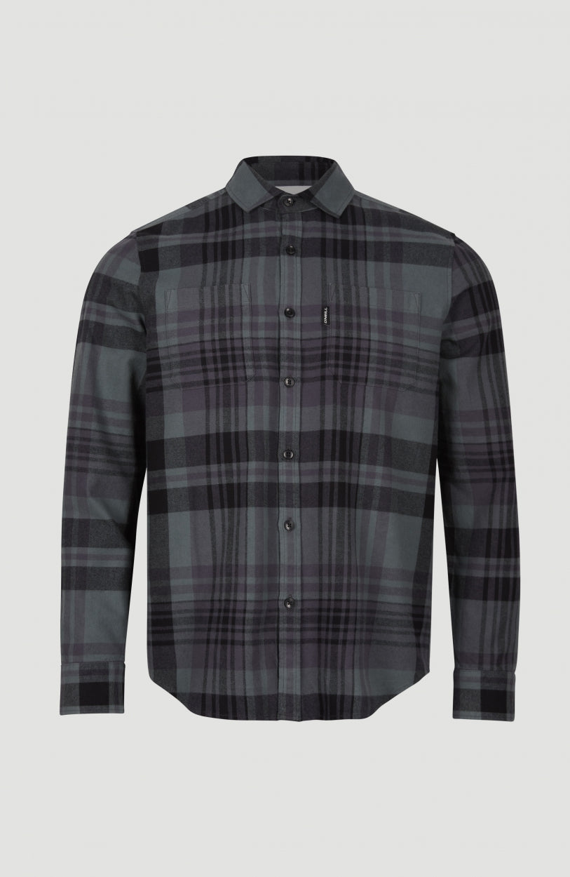 Checked Flannel Shirt | Green Plaid Check