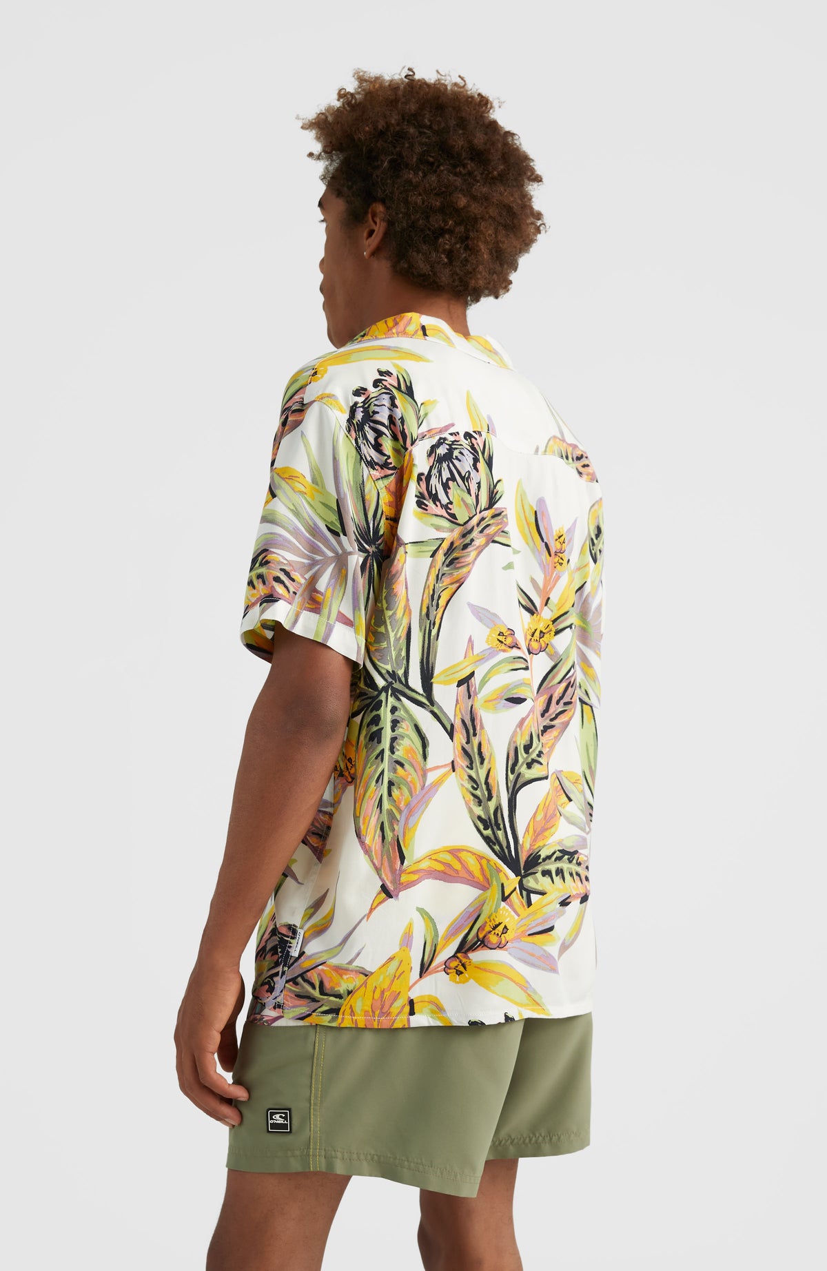 Print Shirt | White Tropical Flower