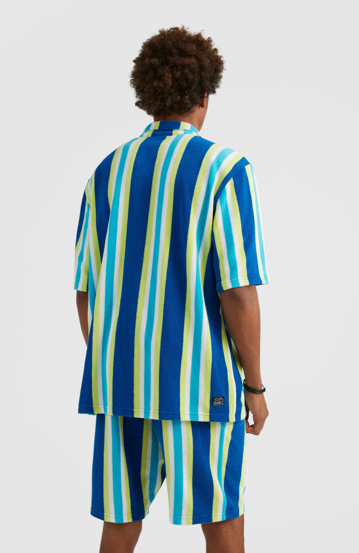 Brights Terry Shirt | Blue Towel Stripe