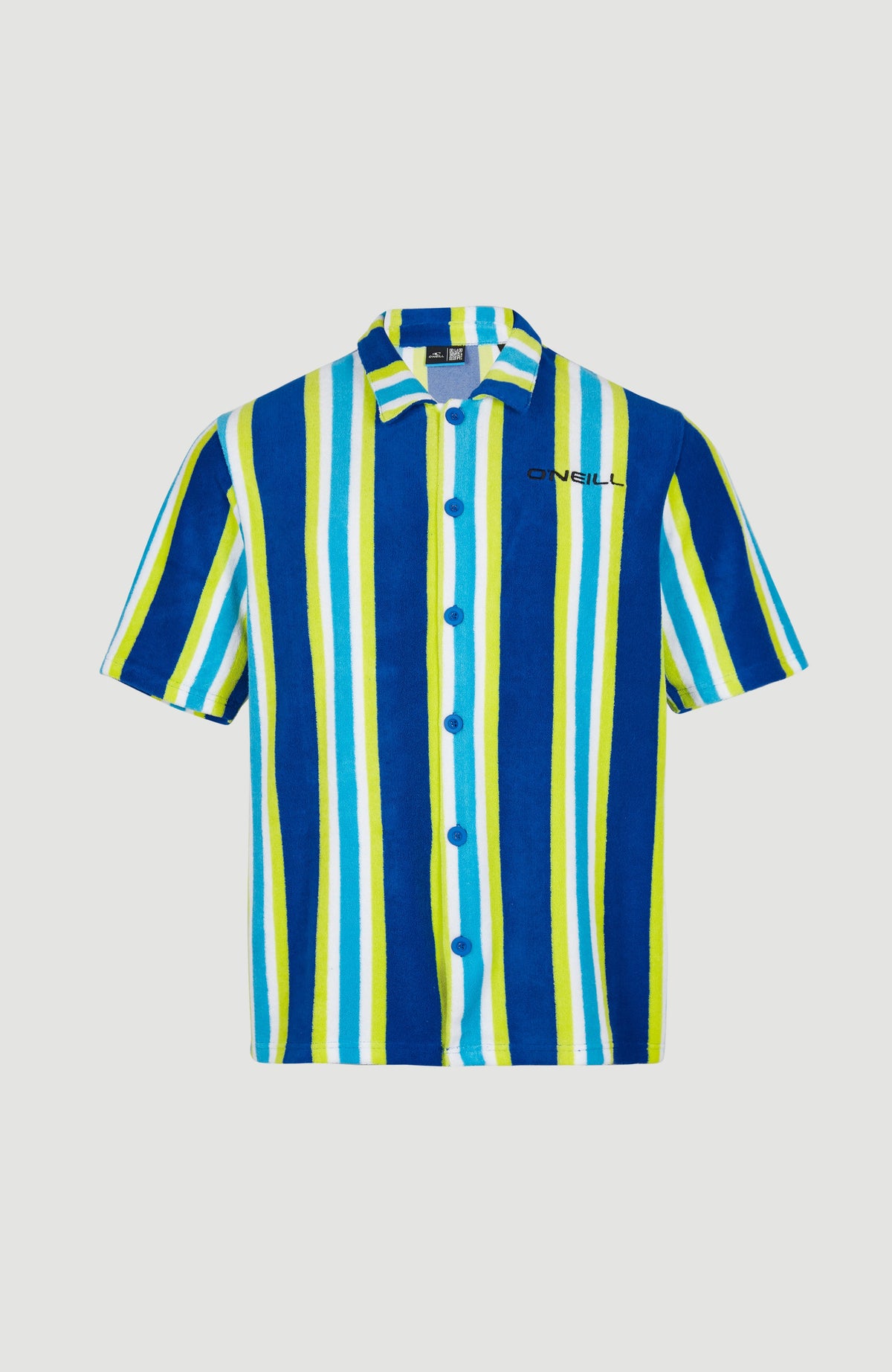 Brights Terry Shirt | Blue Towel Stripe