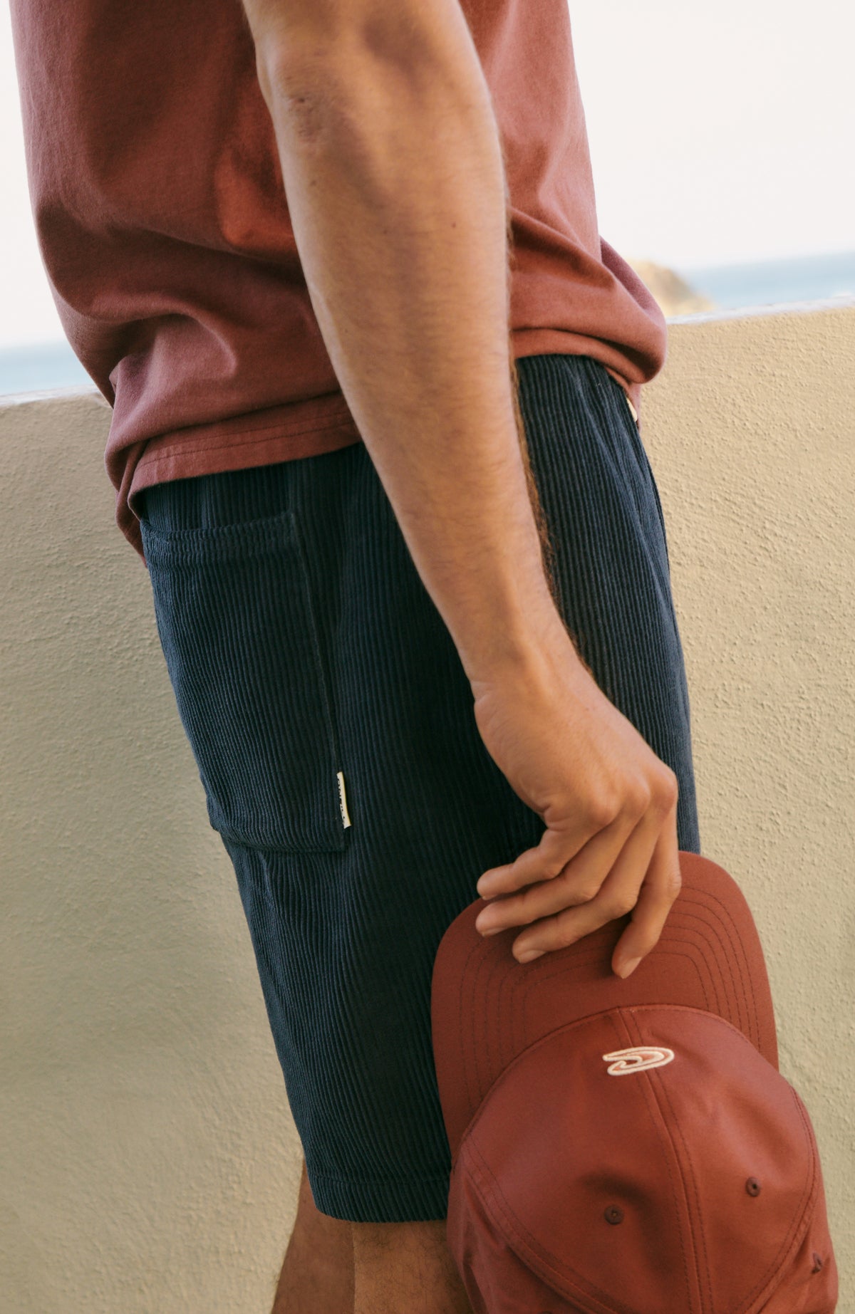 Corduroy Volley Short | Ensign Blue