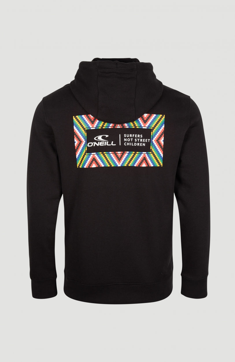 Surfers Not Street Children Box Hoodie | Black Out