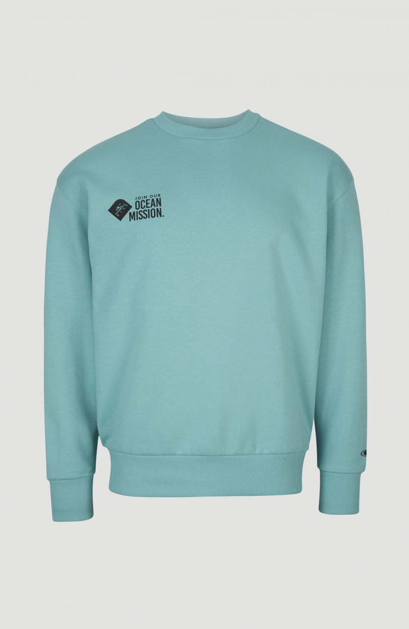 Atlantic Sweat Crew Sweatshirt | Aqua Sea