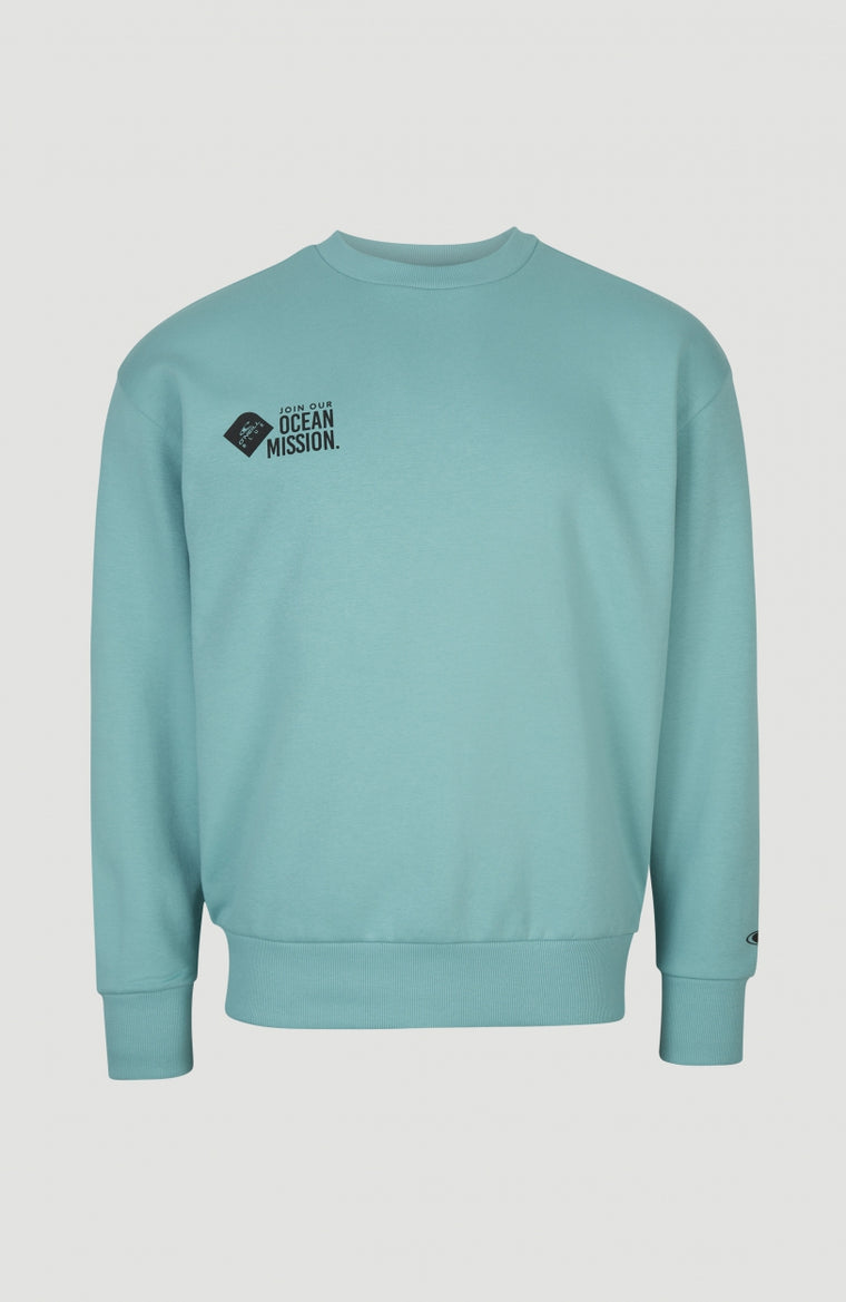 Atlantic Sweat Crew Sweatshirt | Aqua Sea