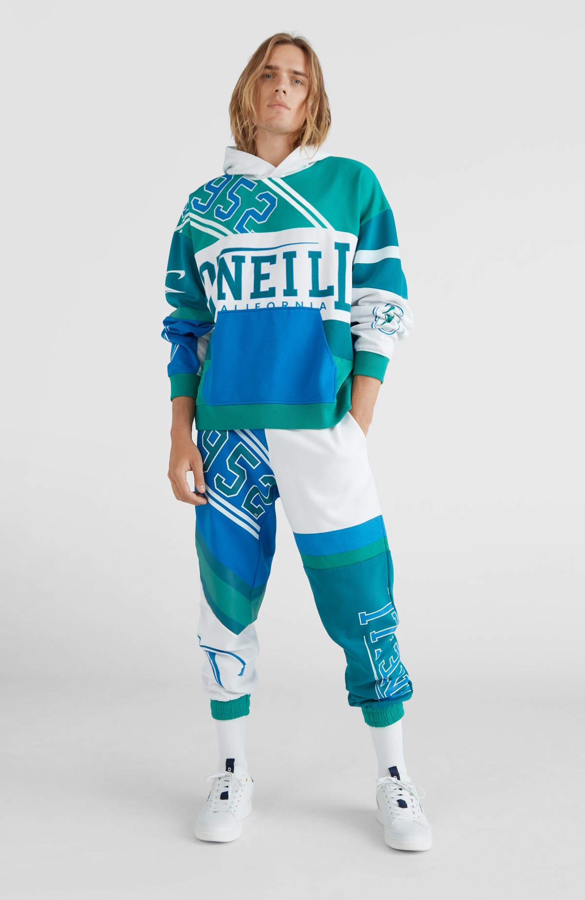 Collegiate Progressive Hoodie | Harbour Blue Colour Block