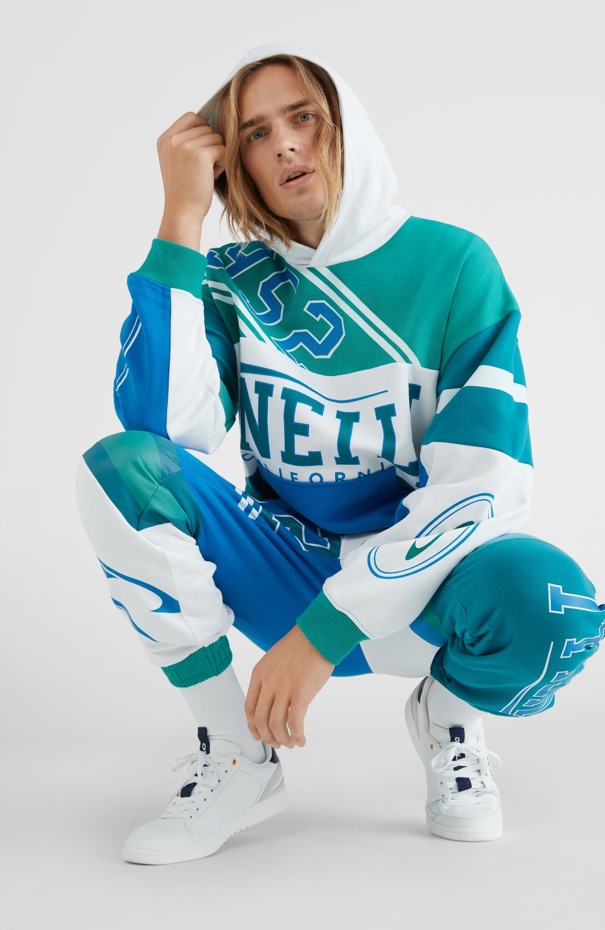 Collegiate Progressive Hoodie | Harbour Blue Colour Block