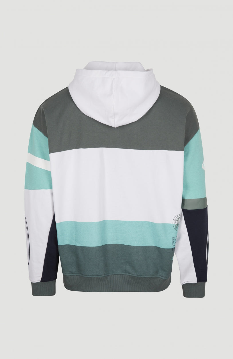 Collegiate Progressive Hoodie | Aqua Sea Colour Block