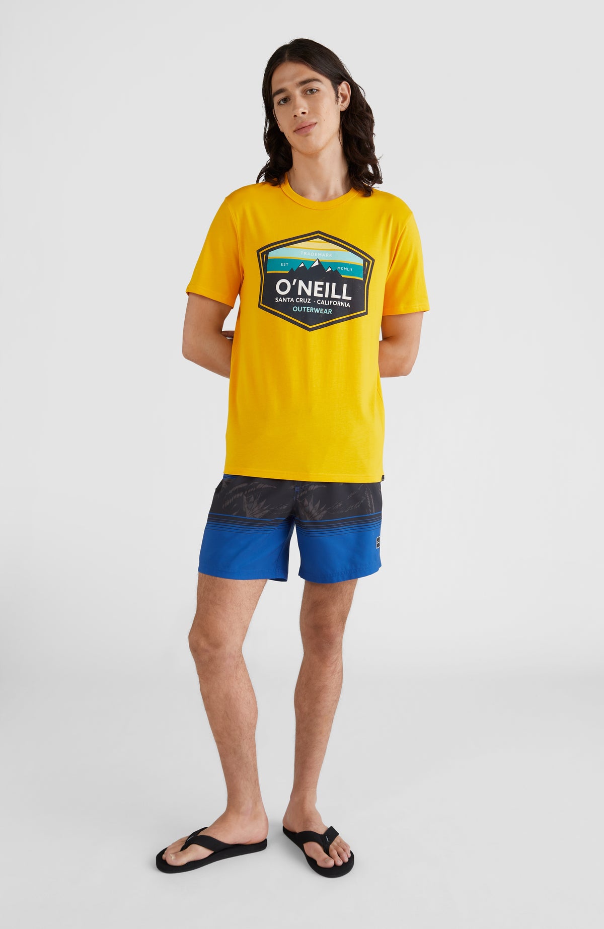 Cali Stripe Swim Shorts 16