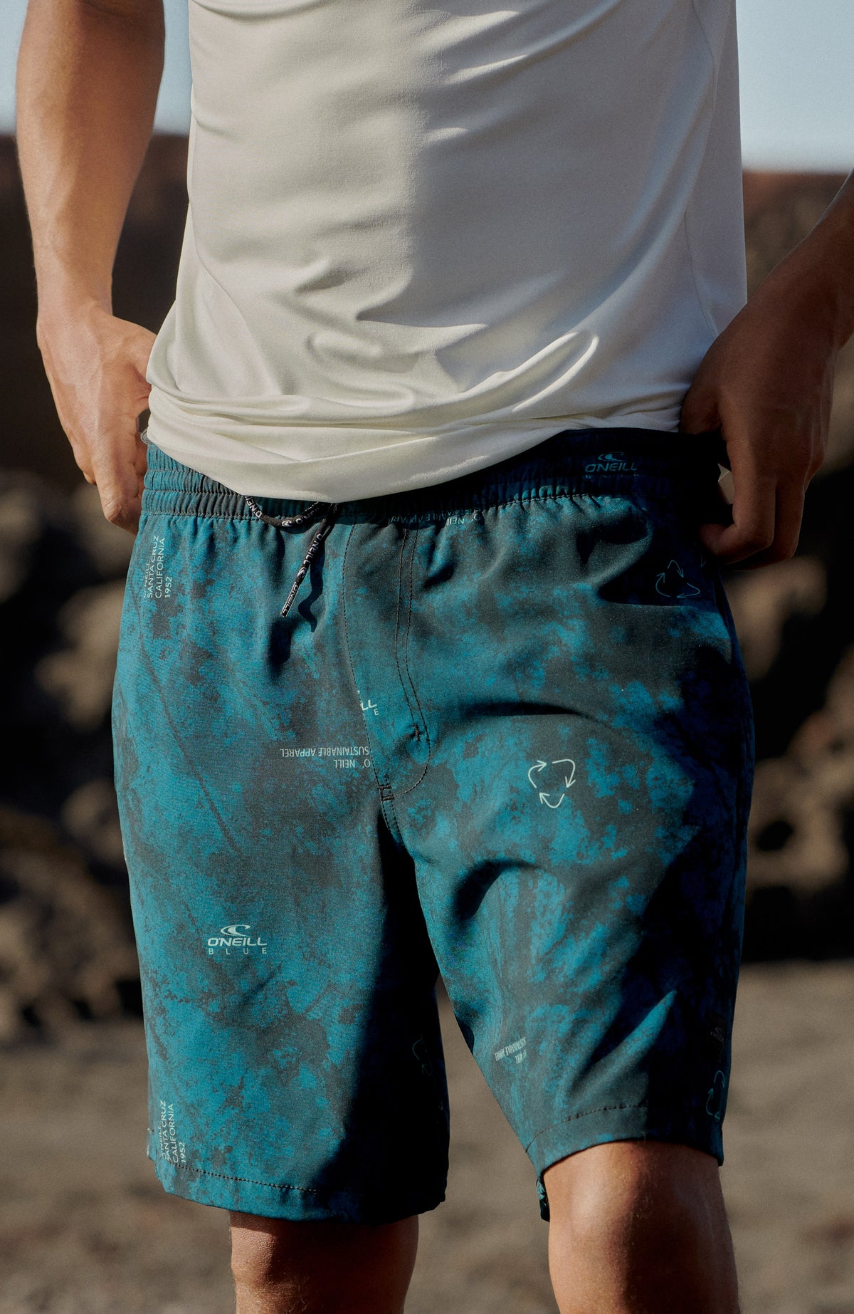 All Day Print Hybrid Shorts | Blue AO 7