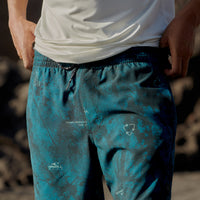 All Day Print Hybrid Shorts | Blue AO 7