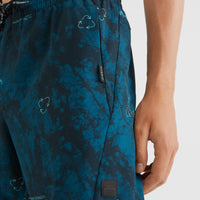 All Day Print Hybrid Shorts | Blue AO 7