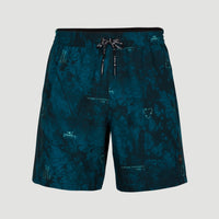 All Day Print Hybrid Shorts | Blue AO 7