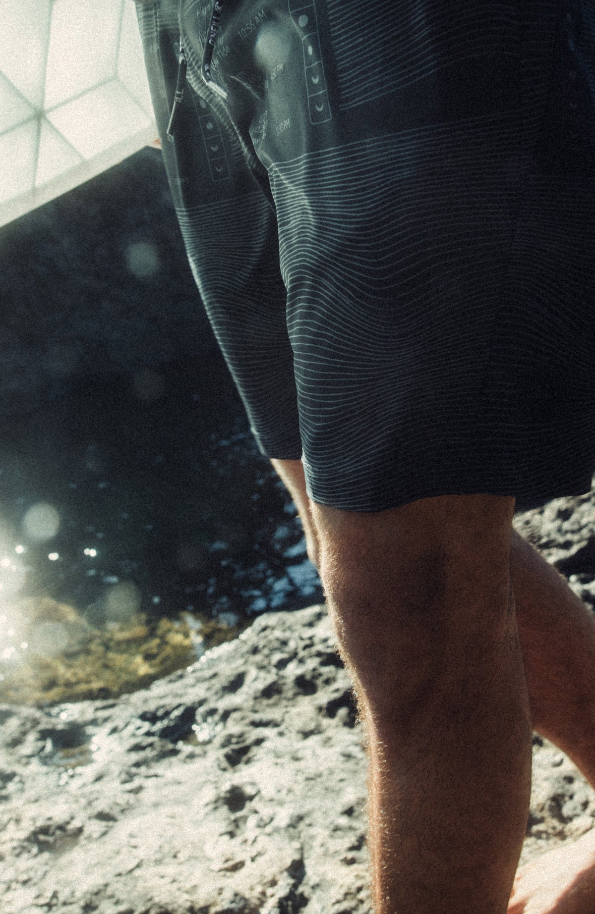 All Day Print Hybrid Shorts | Black AO 6