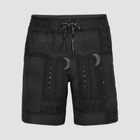 All Day Print Hybrid Shorts | Black AO 6