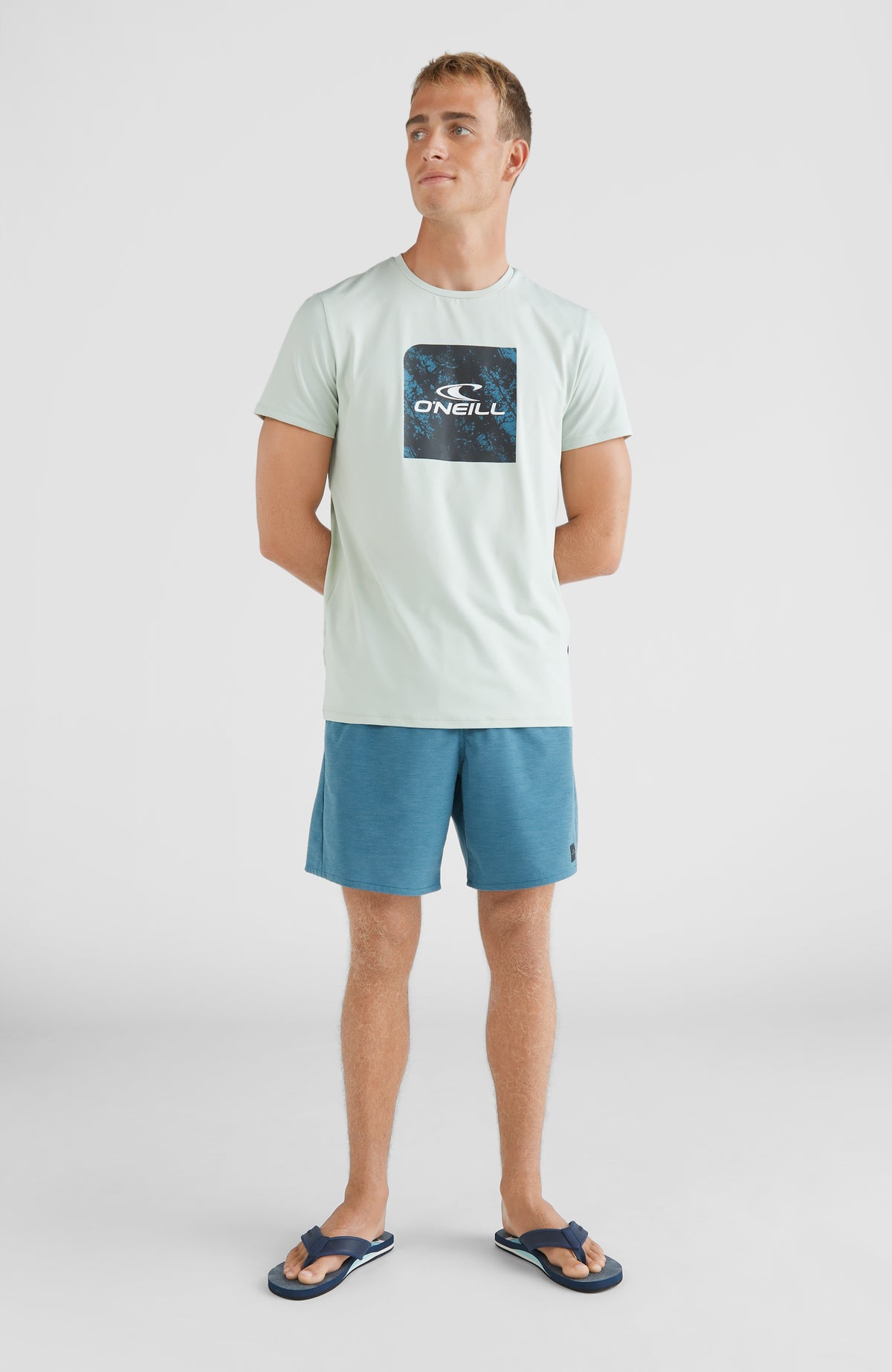 All Day Solid Hybrid Shorts | Blue Coral