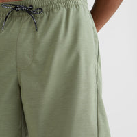 All Day Solid Hybrid Shorts | Deep Lichen Green