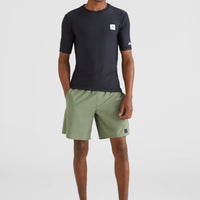 All Day Solid Hybrid Shorts | Deep Lichen Green
