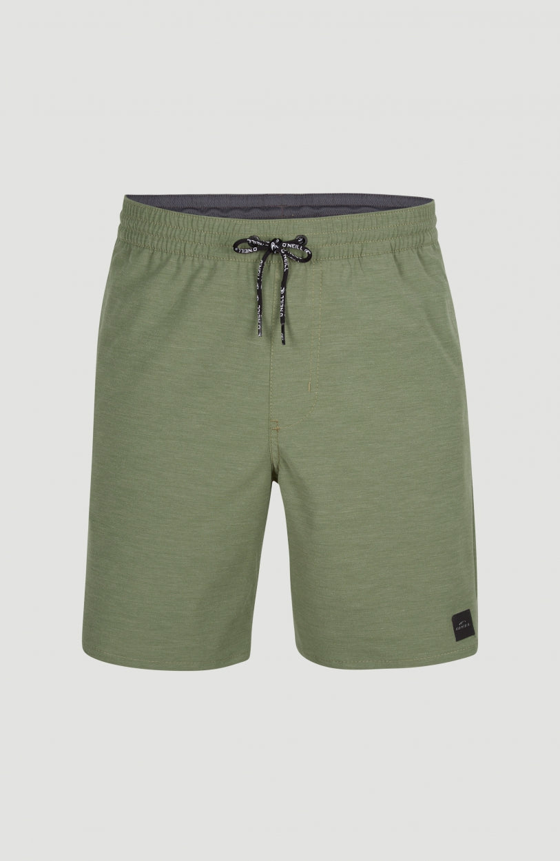 All Day Solid Hybrid Shorts | Deep Lichen Green