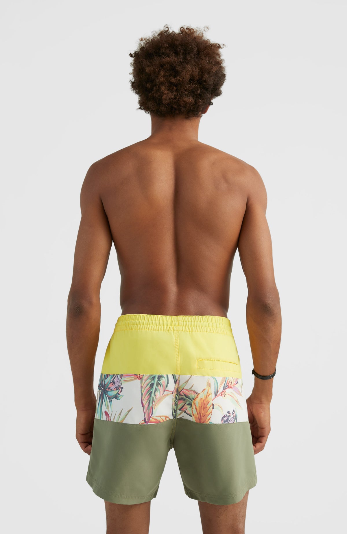 Cali Block 15'' Swim Shorts | White Tropical Flower