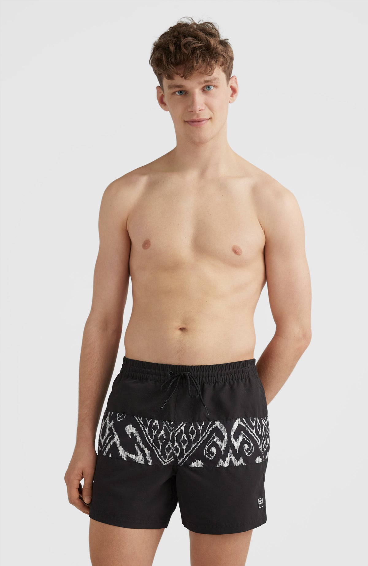 Cali Block 15'' Swim Shorts | Black Magic Carpet