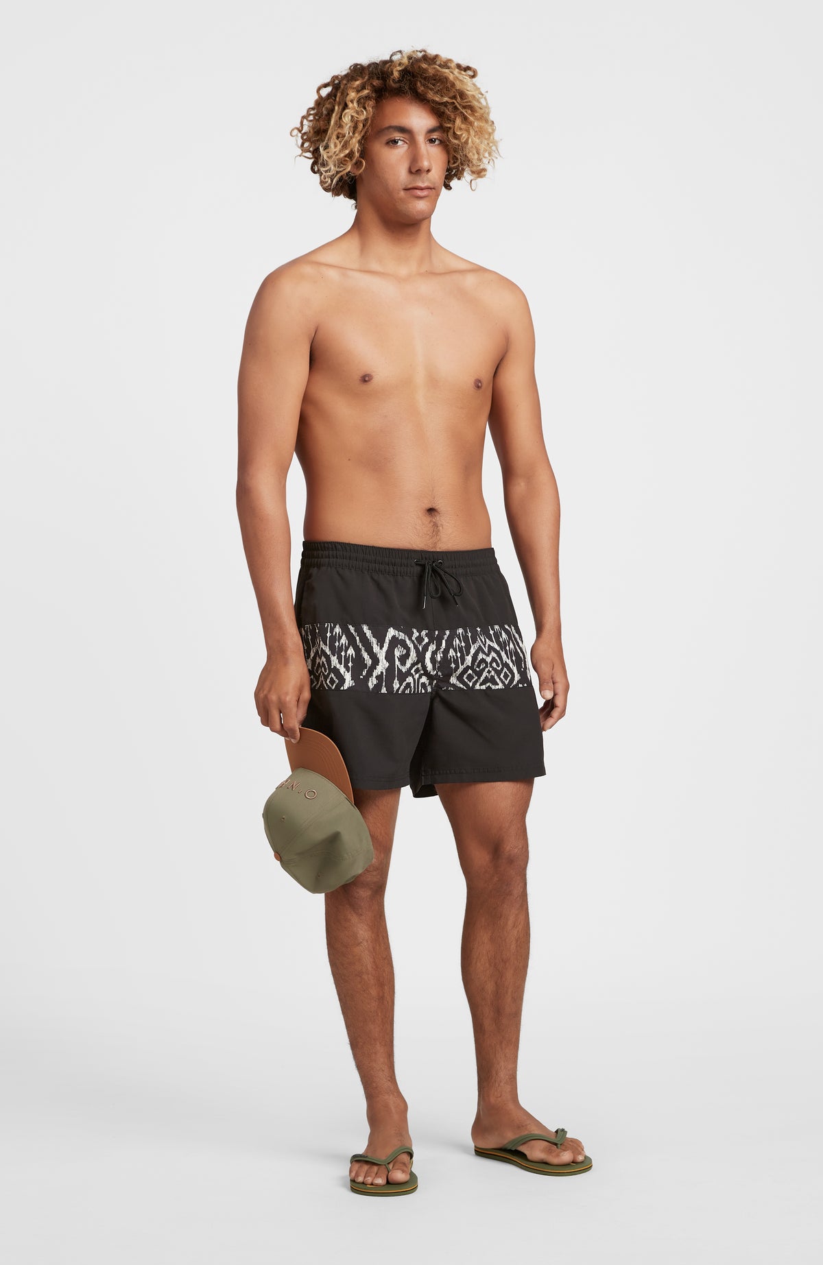 Cali Block 15'' Swim Shorts | Black Magic Carpet