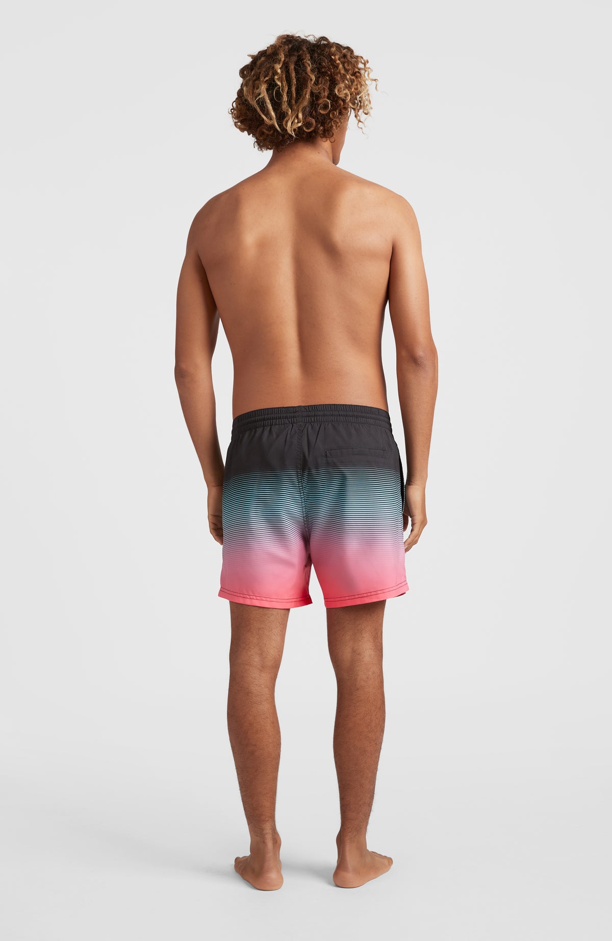Cali Gradient 15'' Swim Shorts | Black Simple Gradient