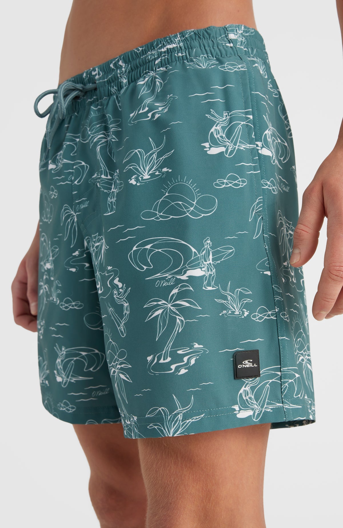 Cali Circle Surfer 16'' Swim Shorts | Blue Circle Surfer
