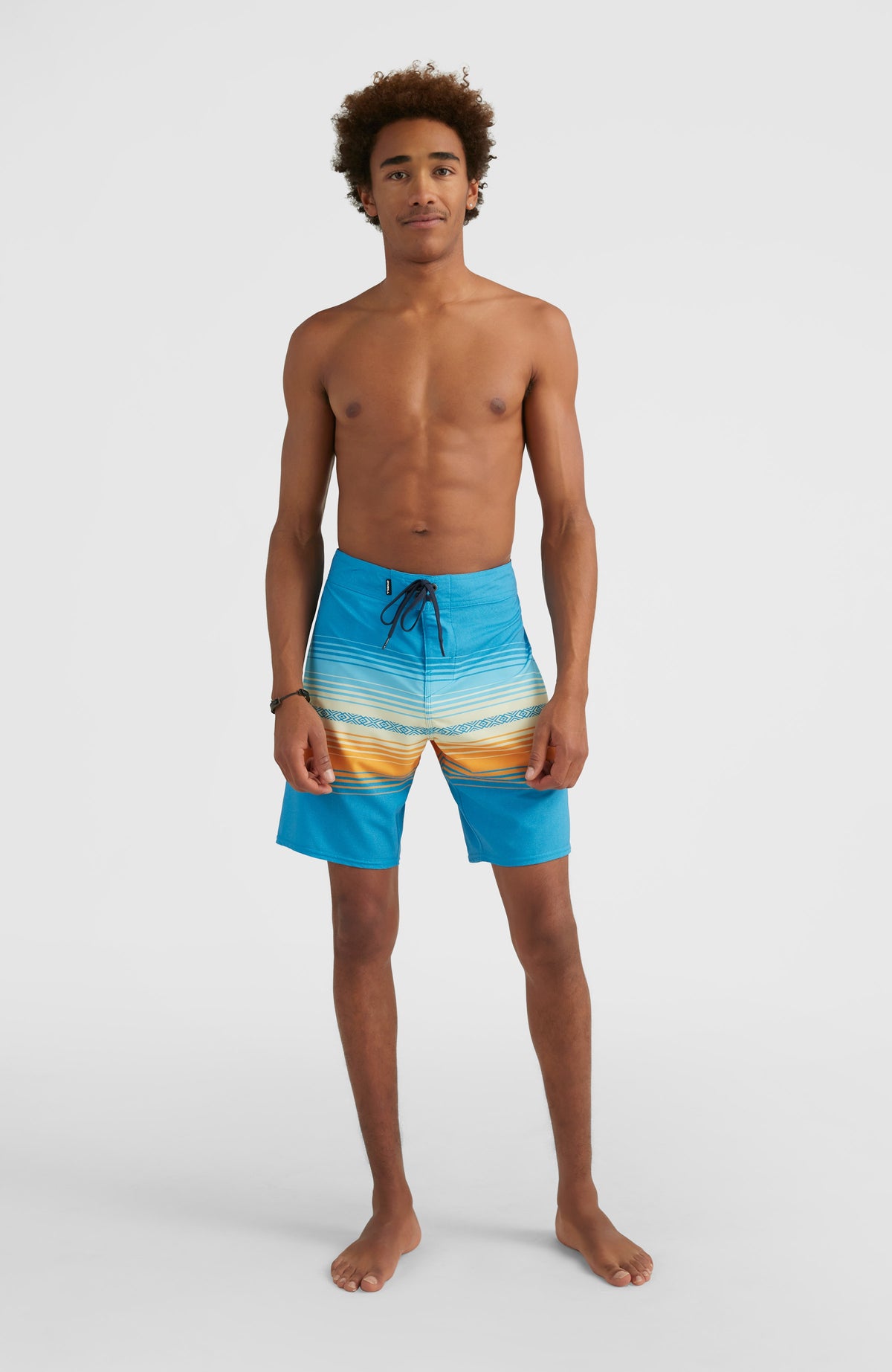 Heat Stripe Line 19'' Boardshorts | Princess Blue