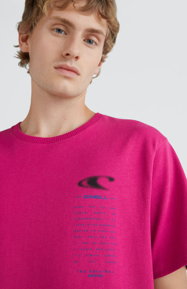 California T-Shirt | Fuchsia Red