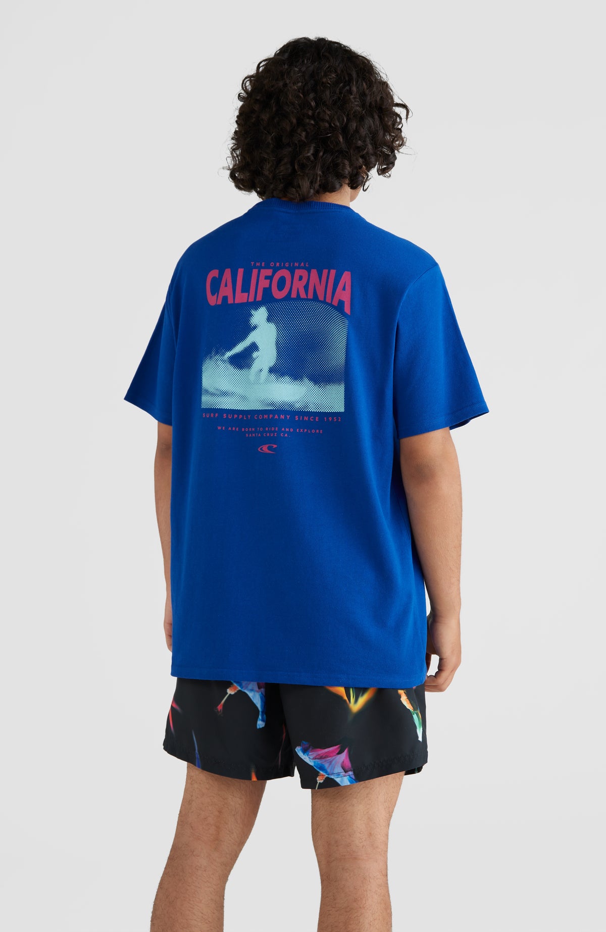 California T-Shirt | Surf the web Blue